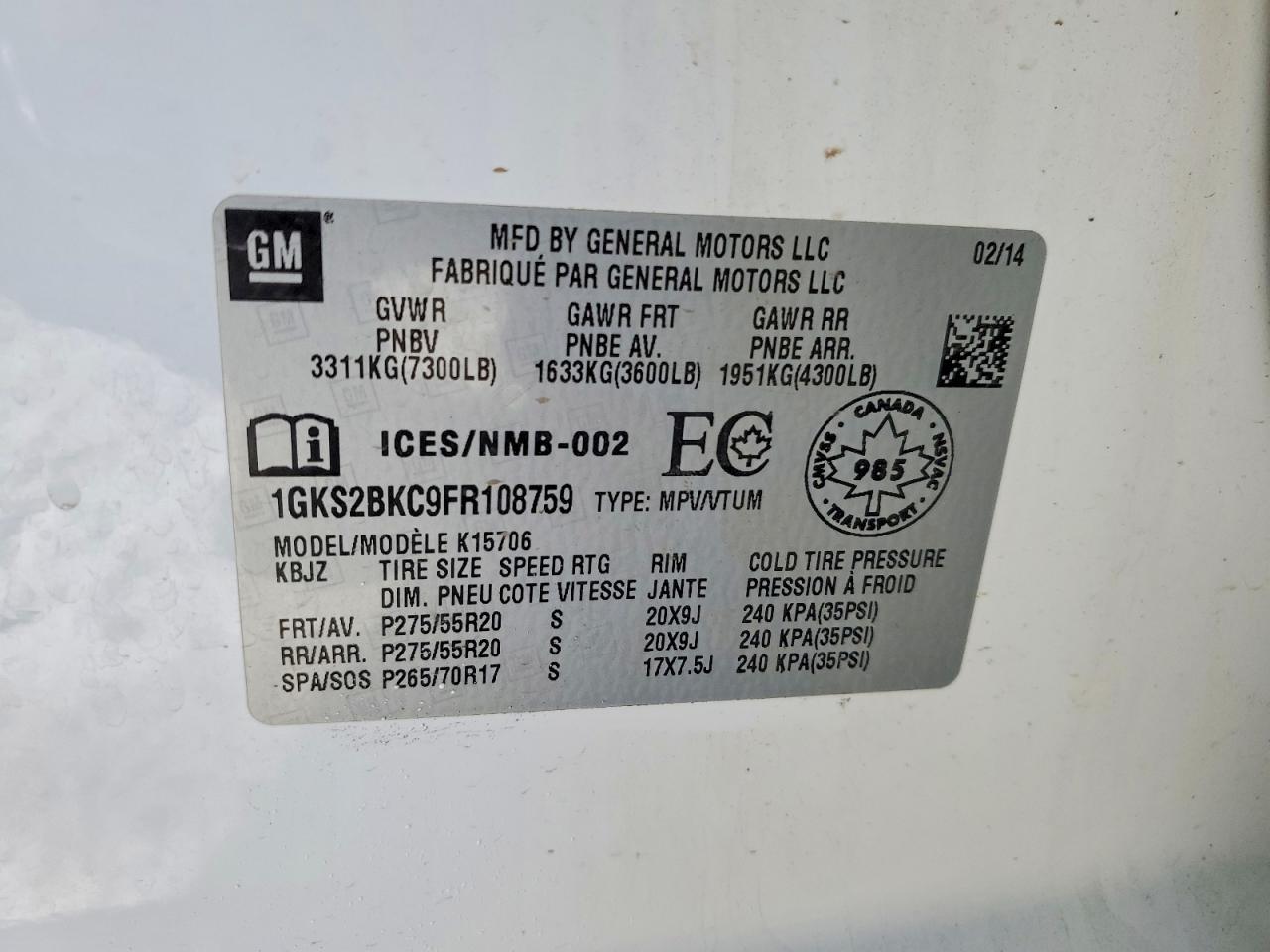 2015 GMC Yukon Slt - zdjęcie 13