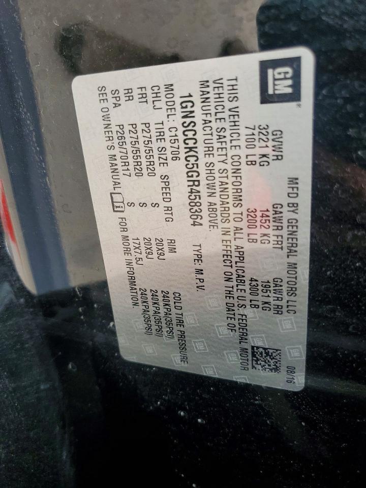 2016 Chevrolet Tahoe C1500 Ltz - zdjęcie 14