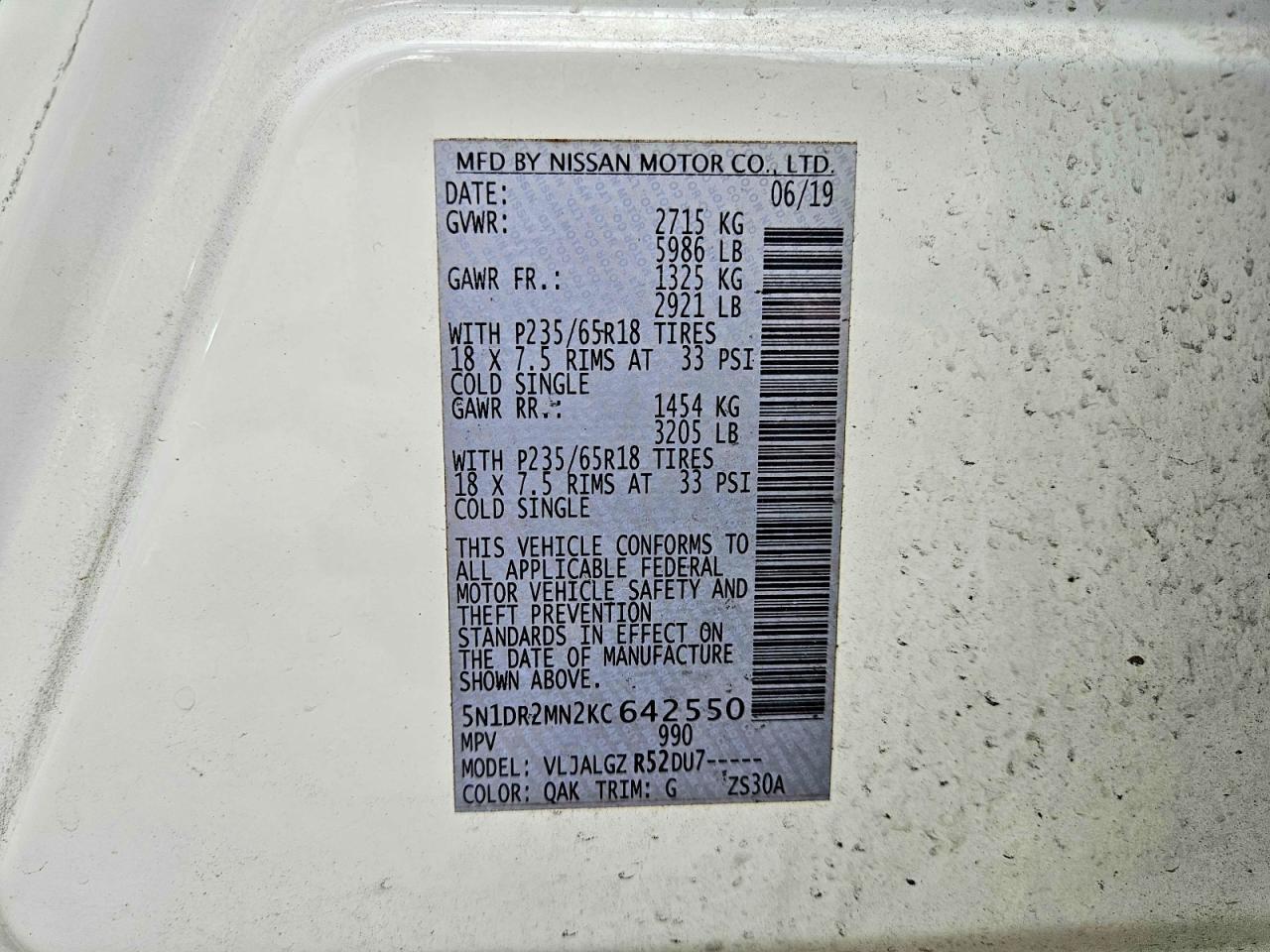 2019 Nissan Pathfinder Sl - zdjęcie 10