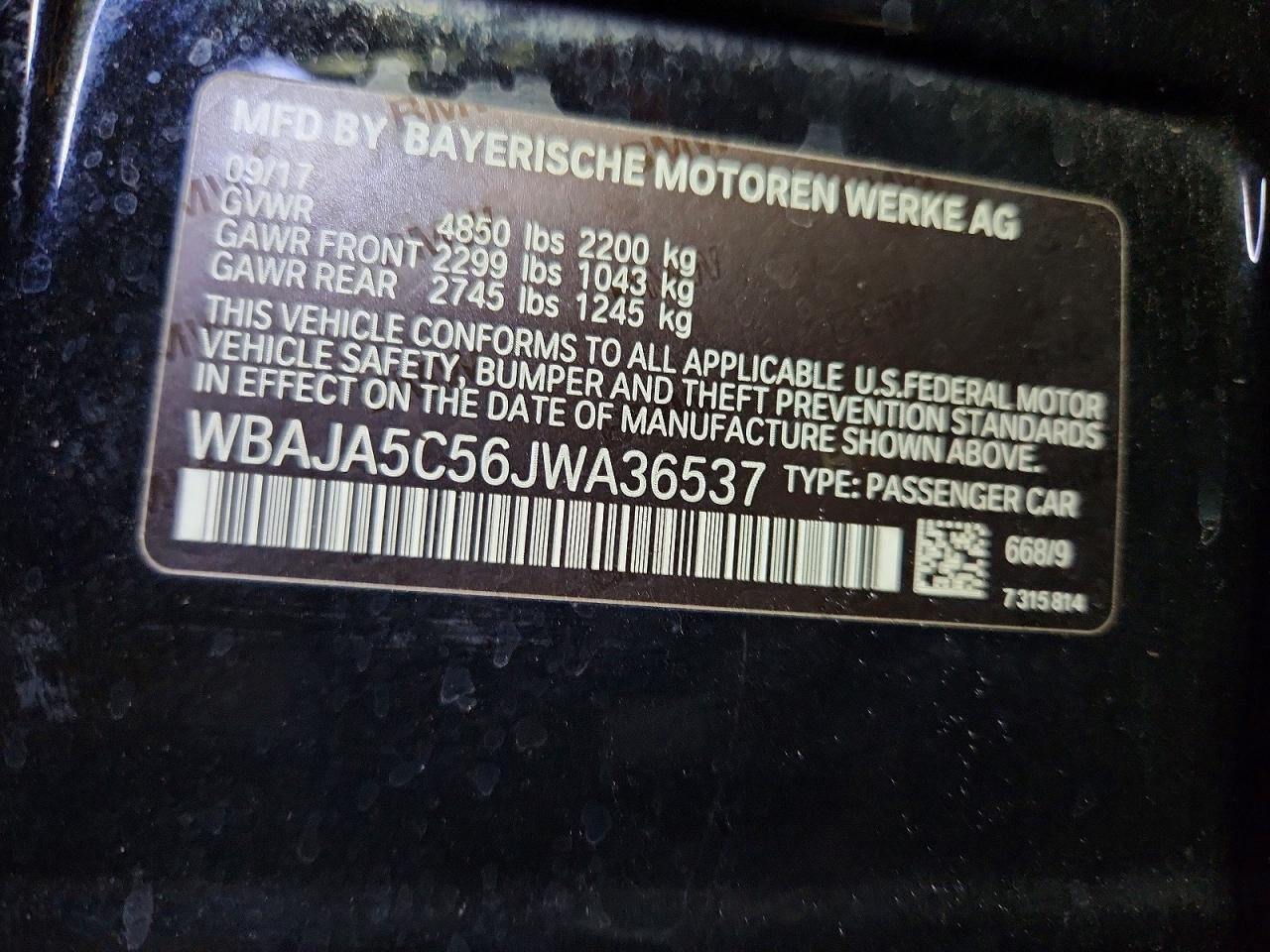 2018 BMW 530 I - zdjęcie 14