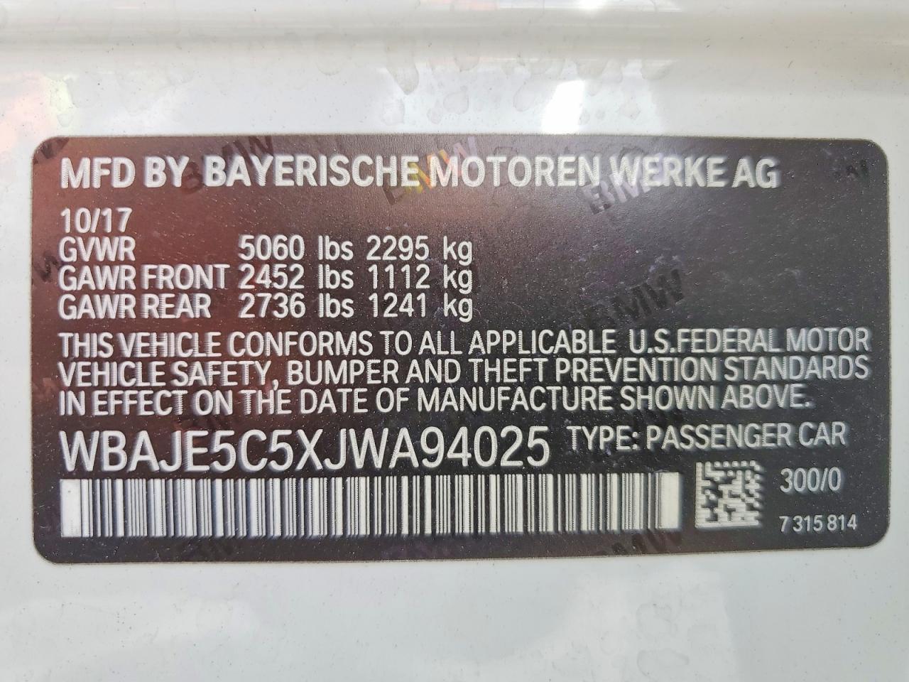 2018 BMW 540 I - zdjęcie 12