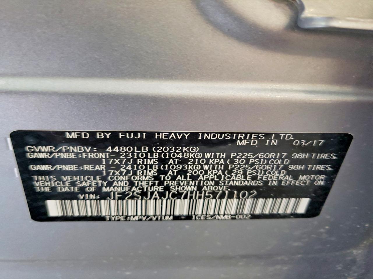 2017 Subaru Forester 2.5I Limited - zdjęcie 14