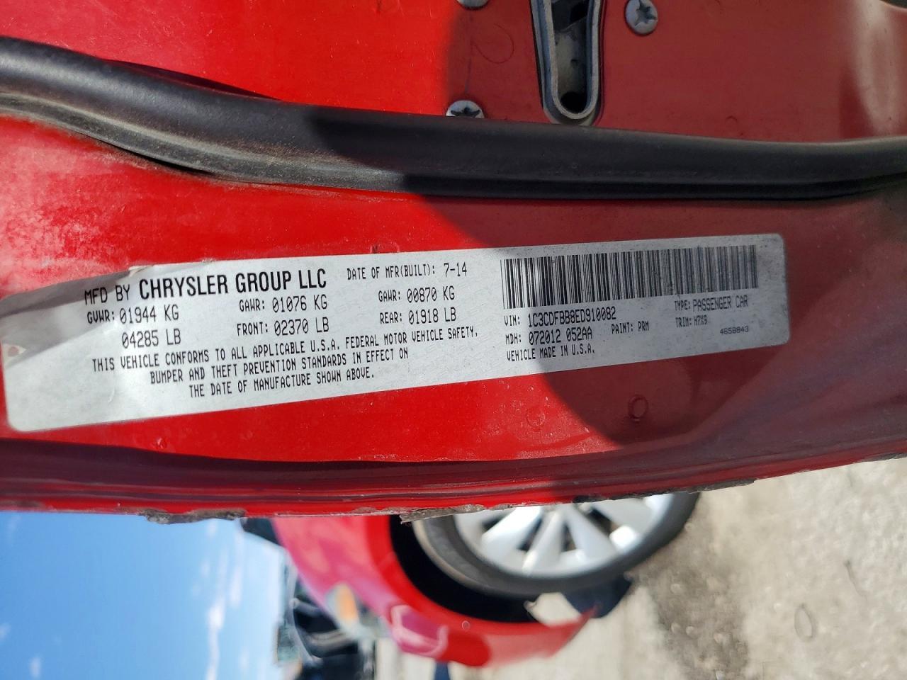 2014 Dodge Dart Sxt - zdjęcie 12