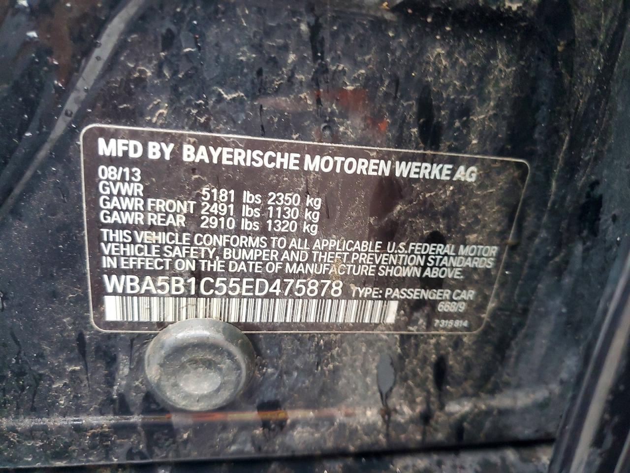 2014 BMW 535 I - zdjęcie 12
