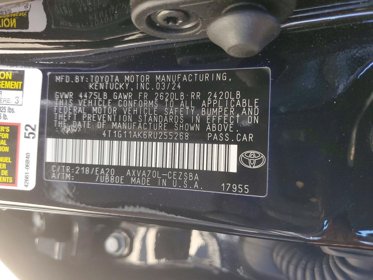 2024 Toyota Camry Se - zdjęcie 12