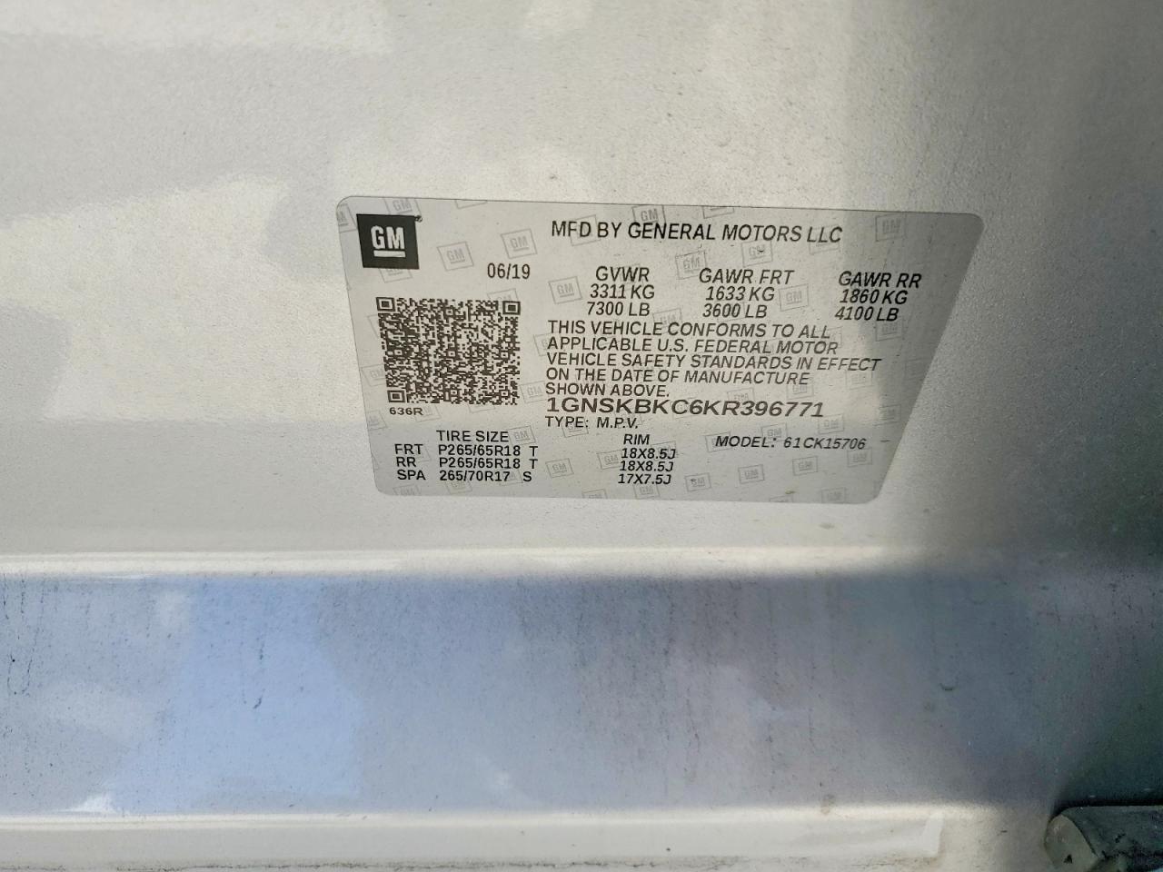 2019 Chevrolet Tahoe K1500 Lt - zdjęcie 13