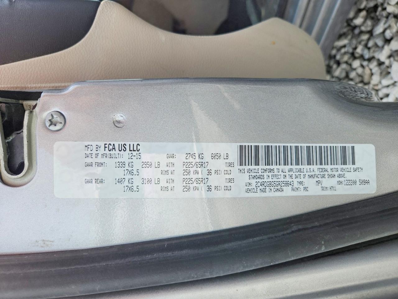 2016 Dodge Grand Caravan Se - zdjęcie 13