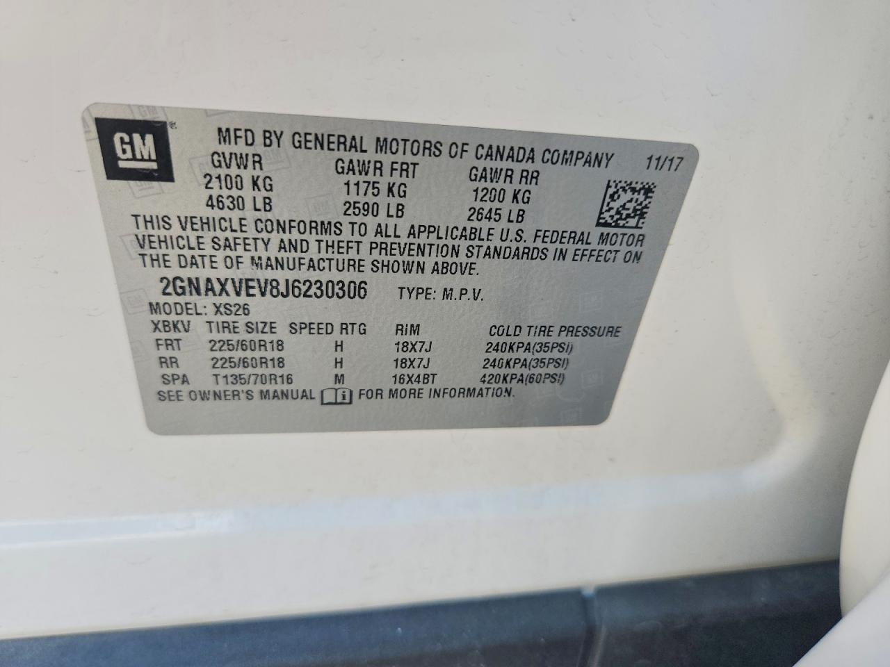 2018 Chevrolet Equinox Premier - zdjęcie 14