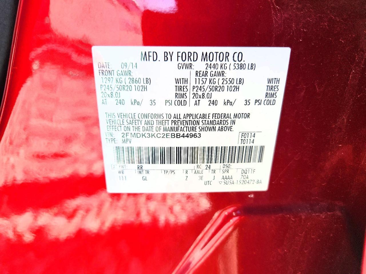 2014 Ford Edge Limited - zdjęcie 13