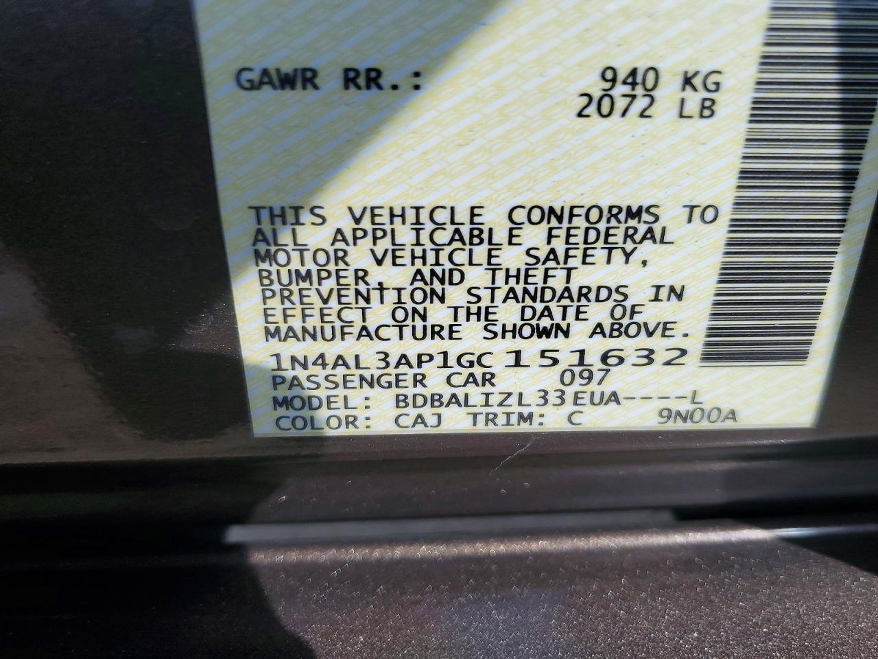 2016 Nissan Altima 2.5 Sv - zdjęcie 14