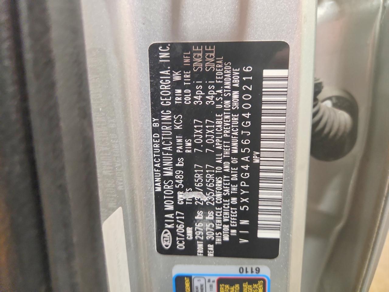 2018 Kia Sorento Lx V6 - zdjęcie 13