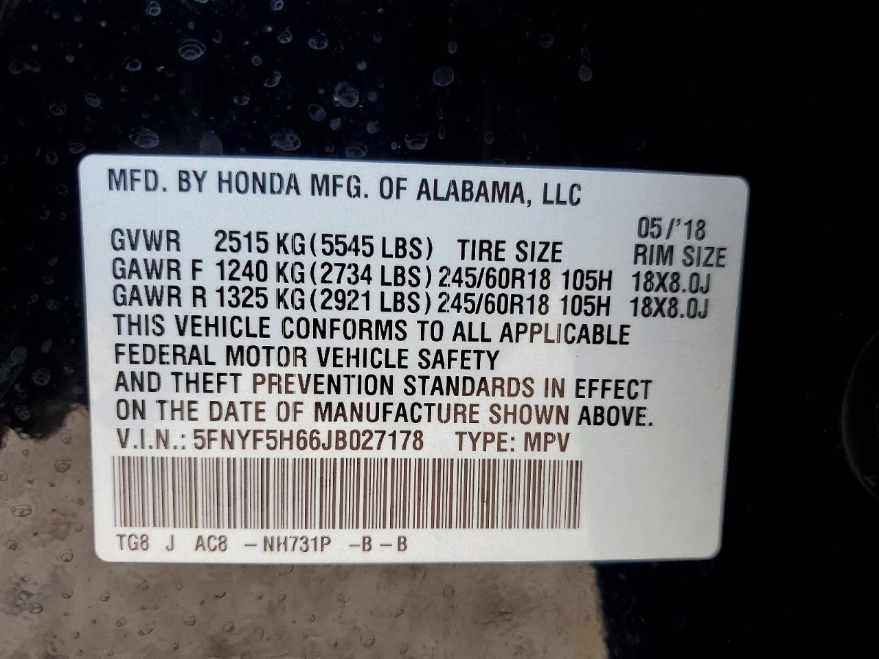 2018 Honda Pilot Exl - zdjęcie 13