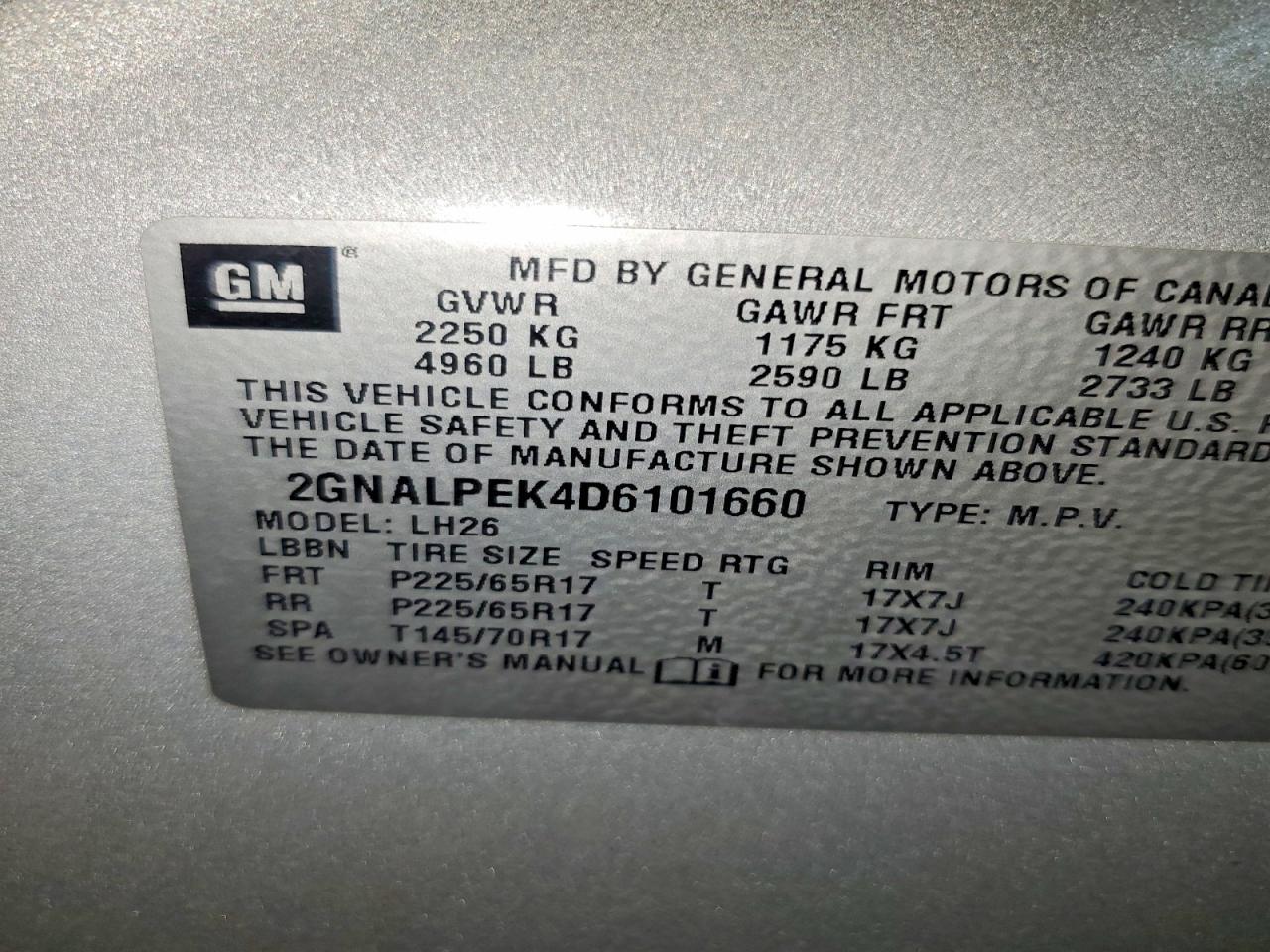 2013 Chevrolet Equinox Lt - zdjęcie 14