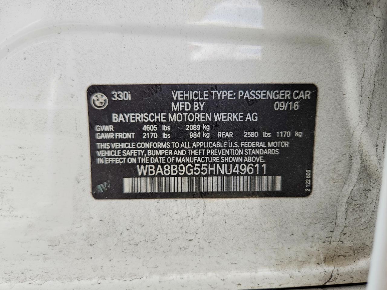 2017 BMW 330 I - zdjęcie 13