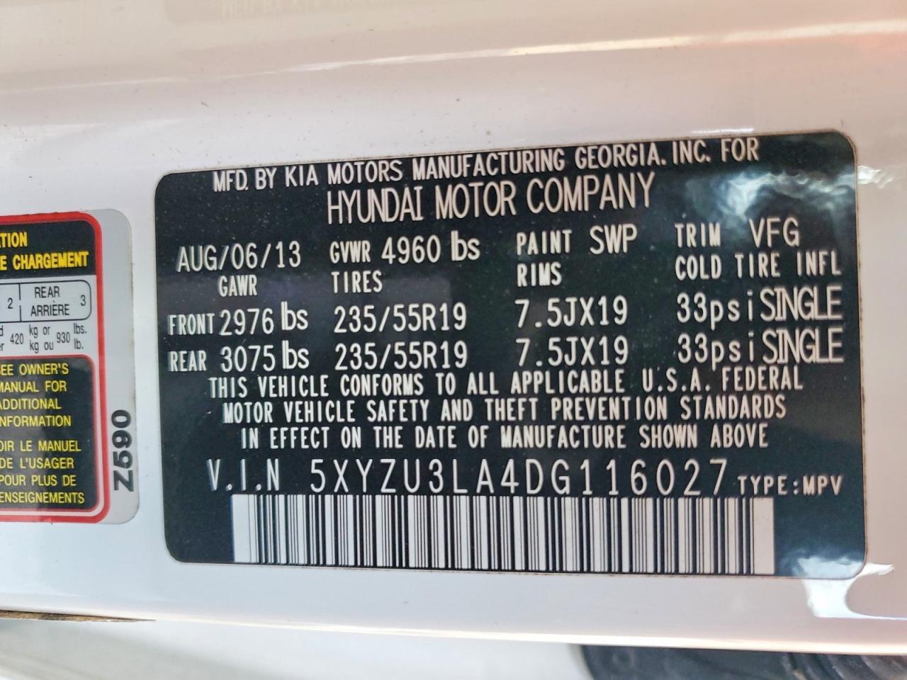 2013 Hyundai Santa Fe Sport 2.0T - zdjęcie 13