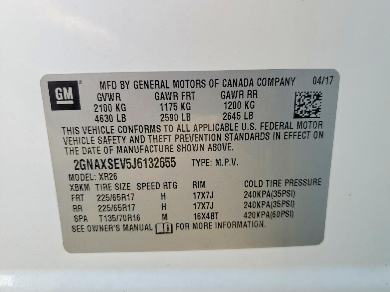 2018 Chevrolet Equinox Lt - zdjęcie 13