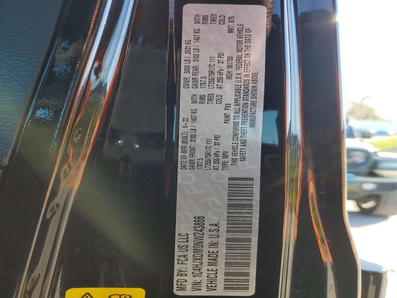 2022 Jeep Wrangler Unlimited Sport - zdjęcie 13