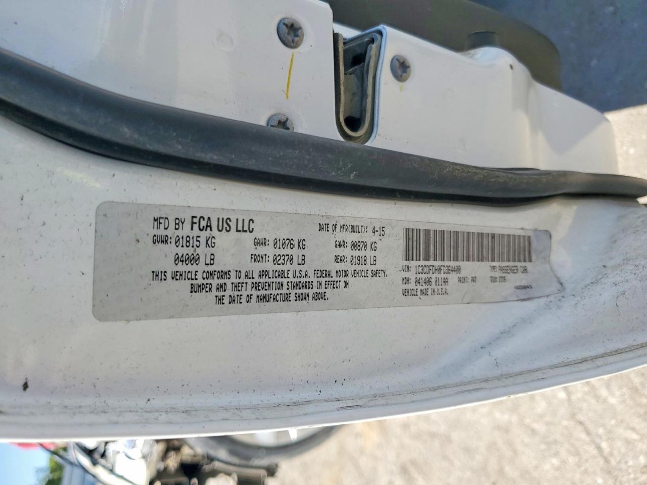 2015 Dodge Dart Se Aero - zdjęcie 12