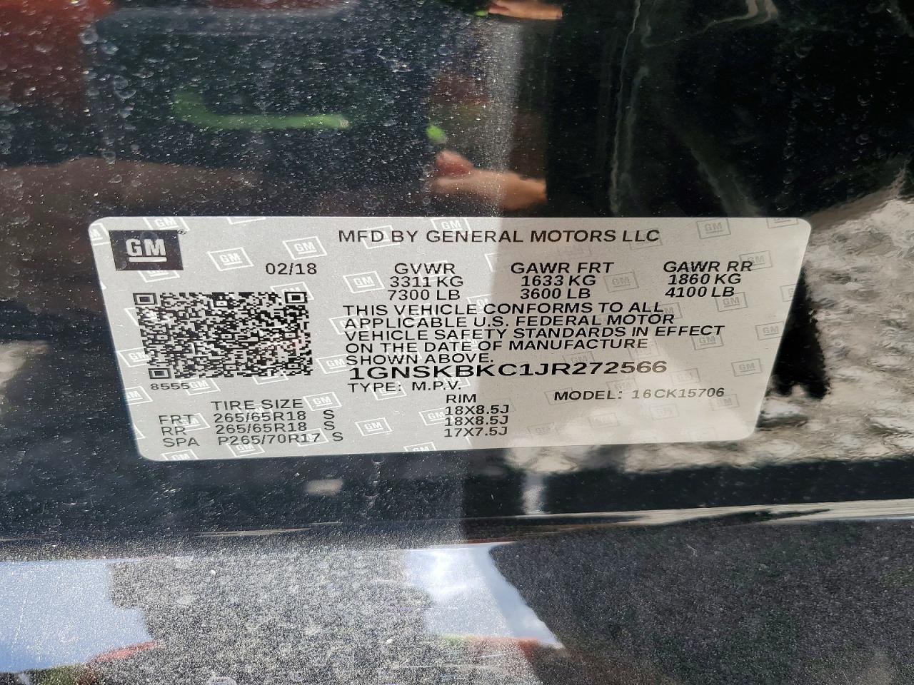 2018 Chevrolet Tahoe K1500 Lt - zdjęcie 14