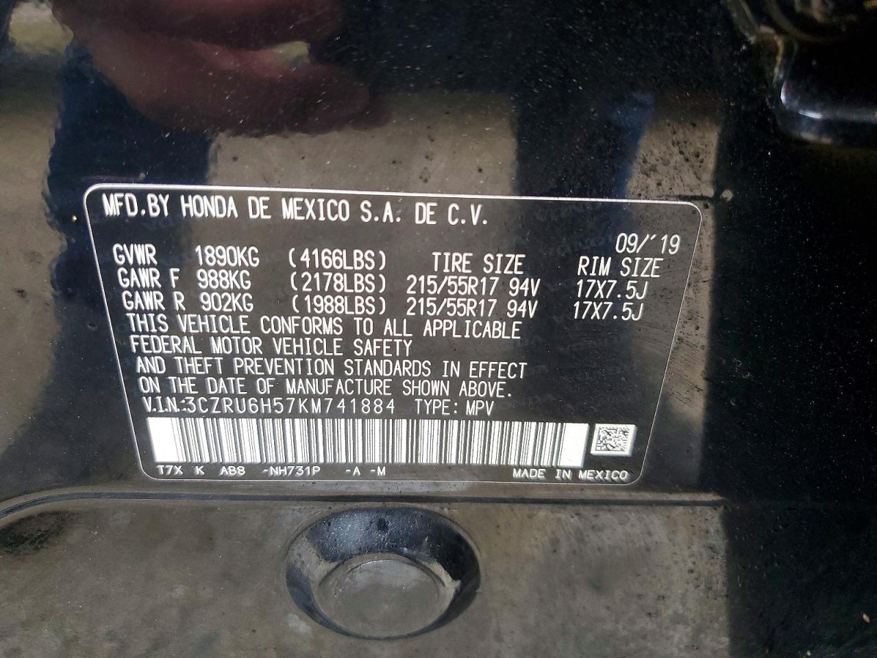 2019 Honda Hr-V Ex - zdjęcie 13
