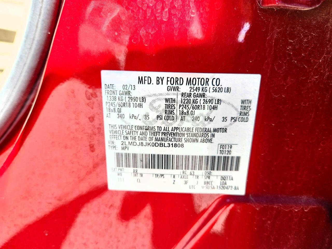2013 Lincoln Mkx - zdjęcie 13