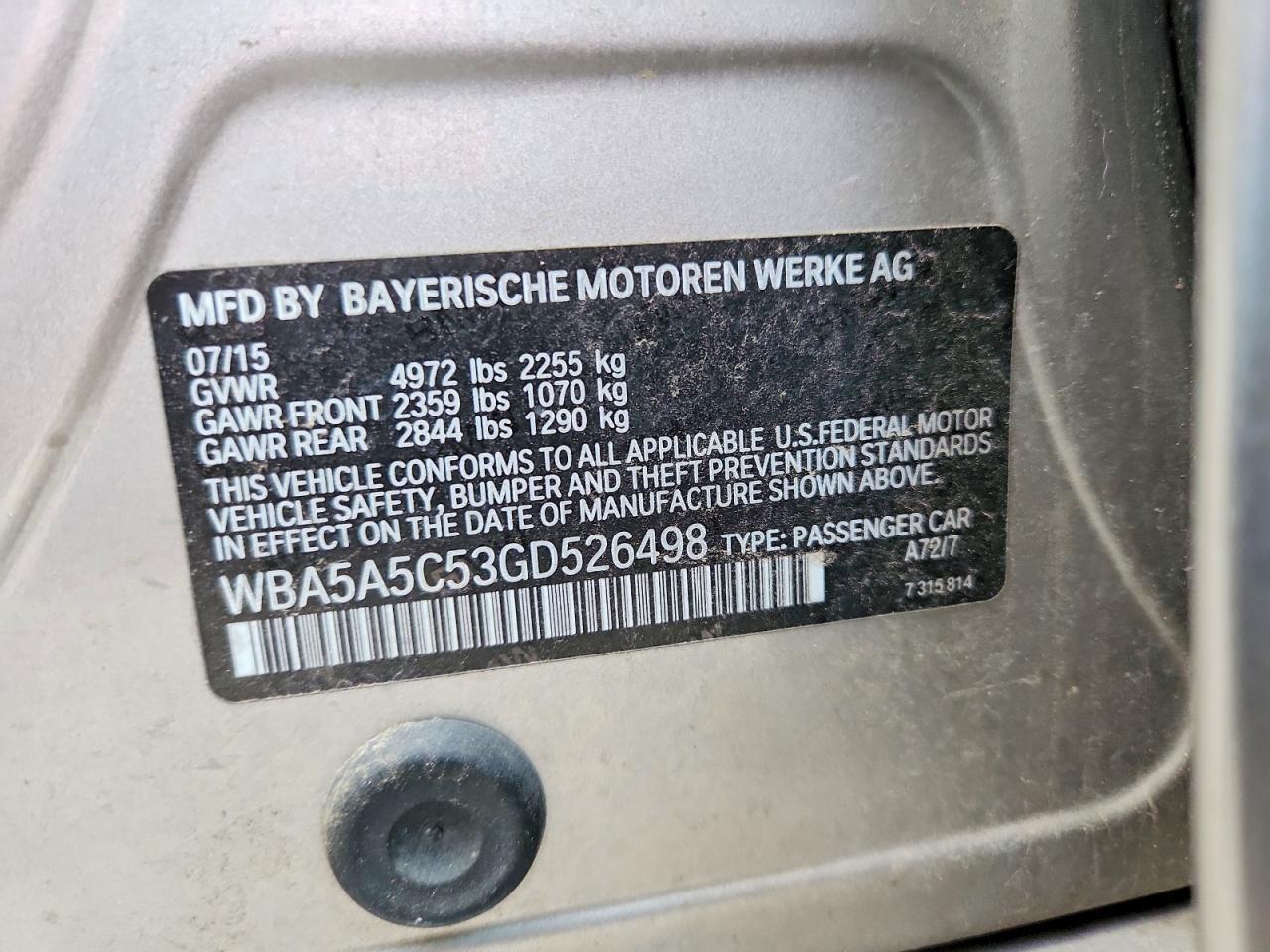 2016 BMW 528 I - zdjęcie 12