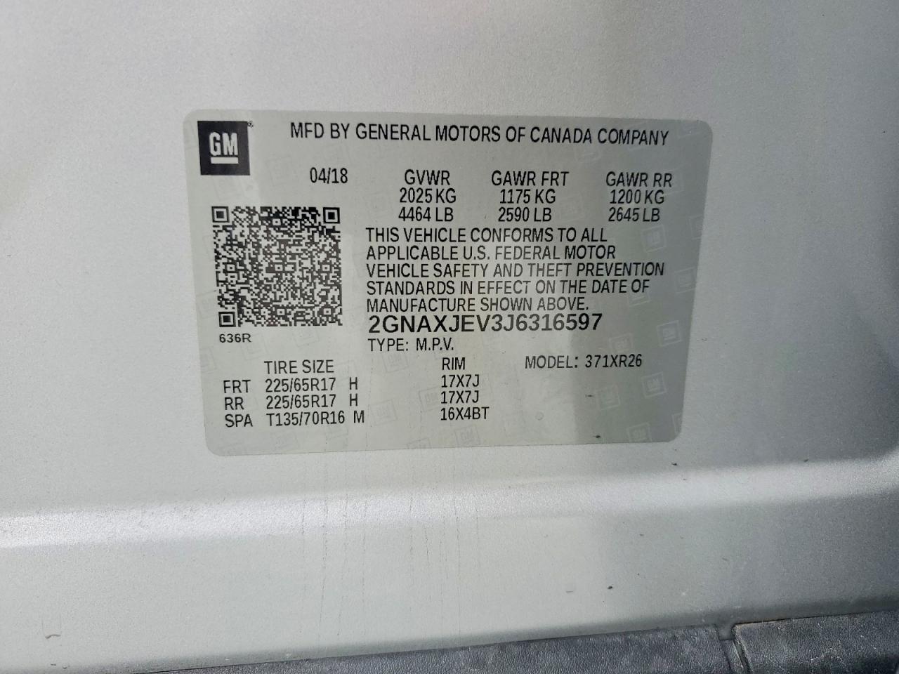 2018 Chevrolet Equinox Lt - zdjęcie 13