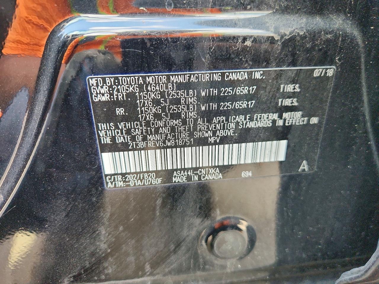 2018 Toyota Rav4 Le - zdjęcie 13
