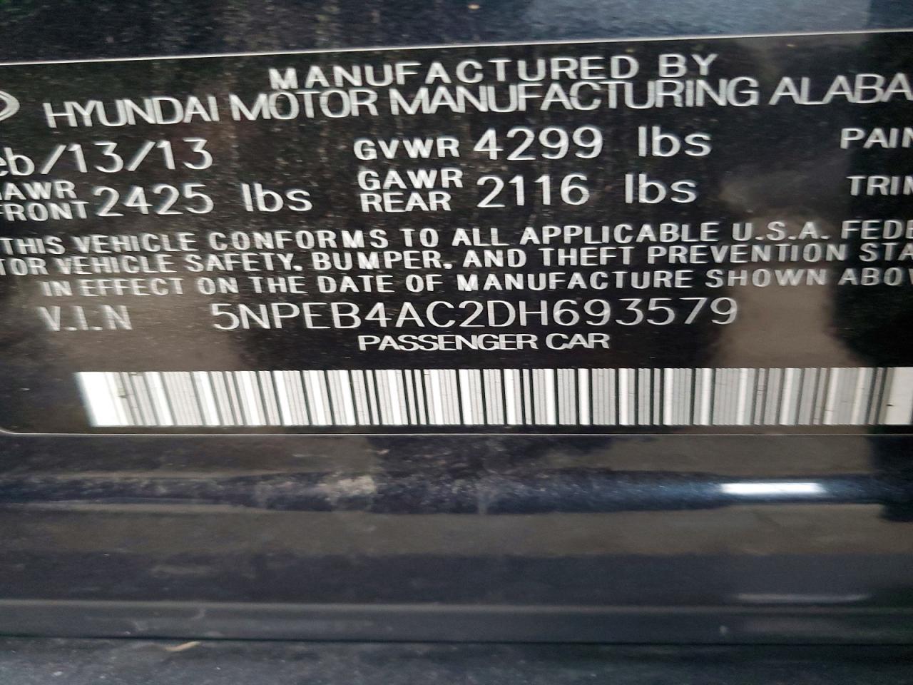 2013 Hyundai Sonata Gls - zdjęcie 14