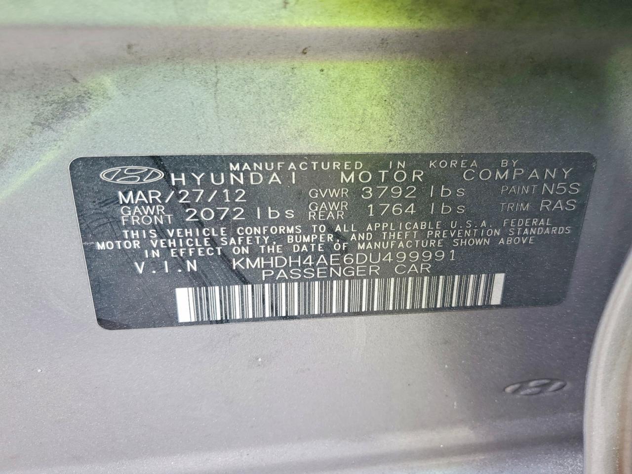 2013 Hyundai Elantra Gls - zdjęcie 12