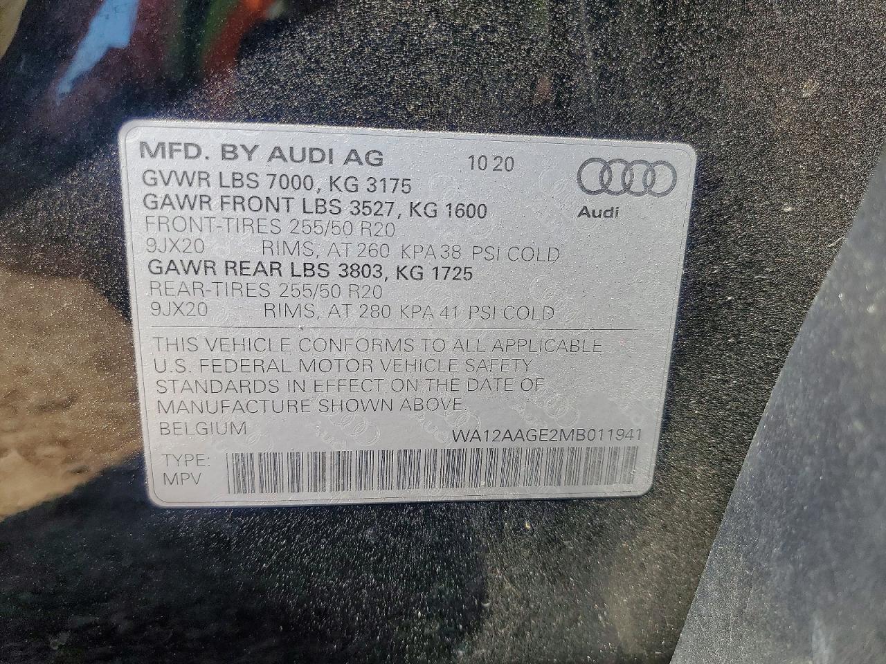 2021 Audi E-Tron Sportback Premium Plus - zdjęcie 14