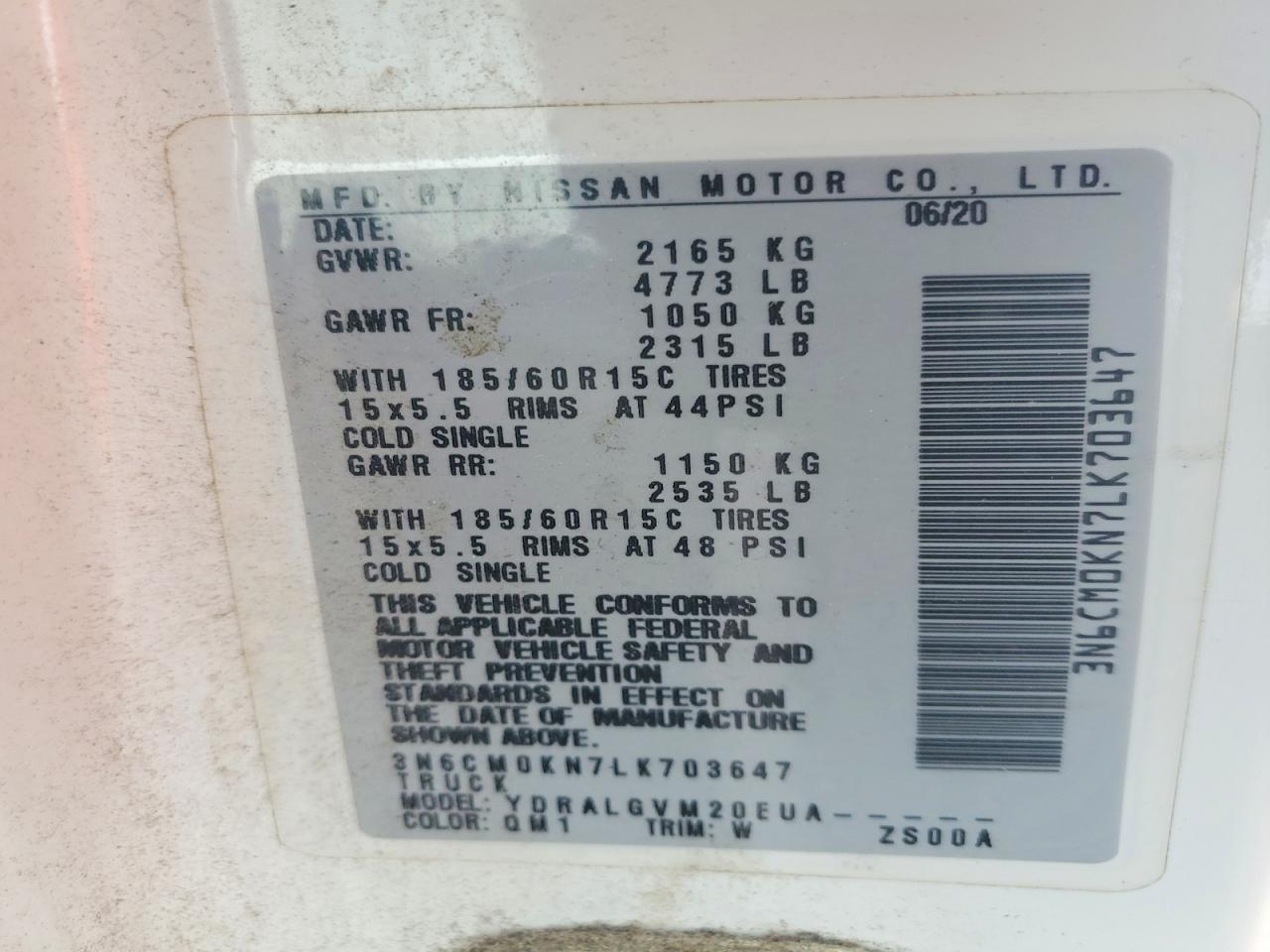 2020 Nissan Nv200 Sv - zdjęcie 14