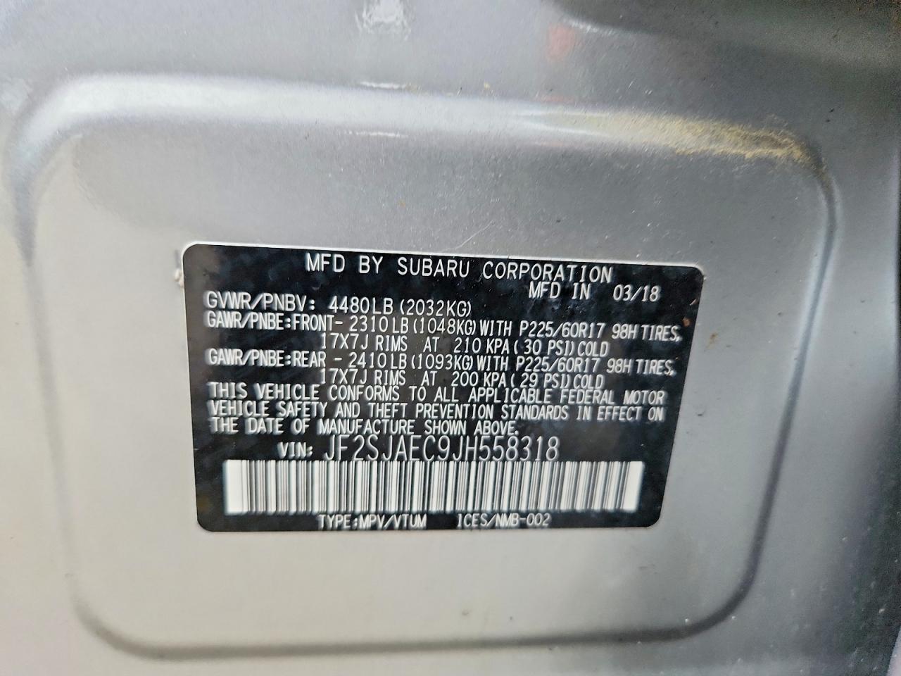 2018 Subaru Forester 2.5I Premium - zdjęcie 13