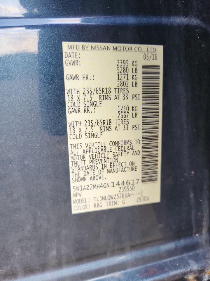 2016 Nissan Murano Sv - zdjęcie 13
