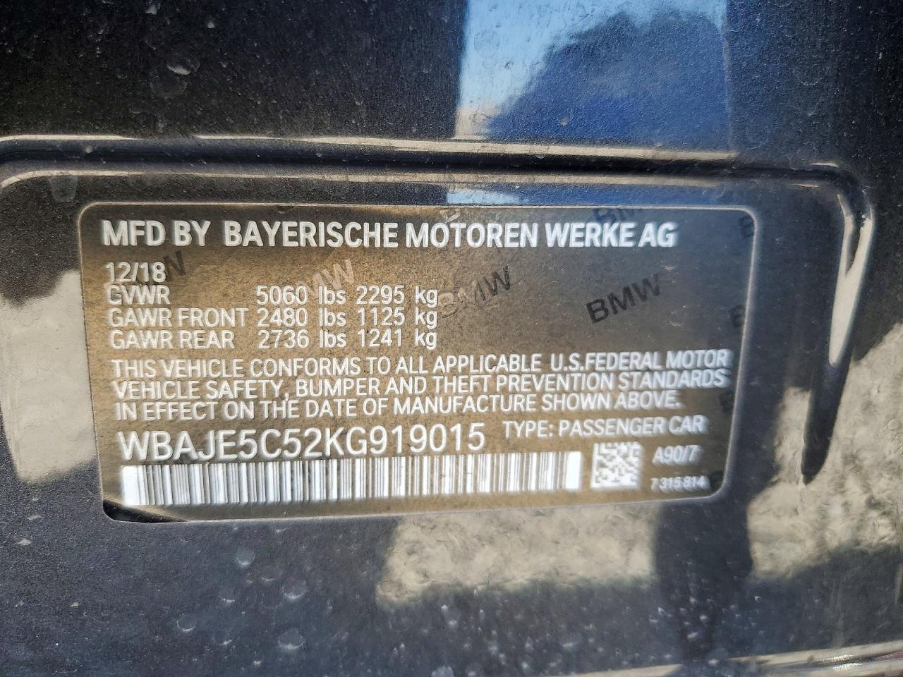 2019 BMW 540 I - zdjęcie 12