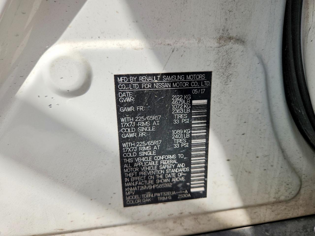 2017 Nissan Rogue S - zdjęcie 13