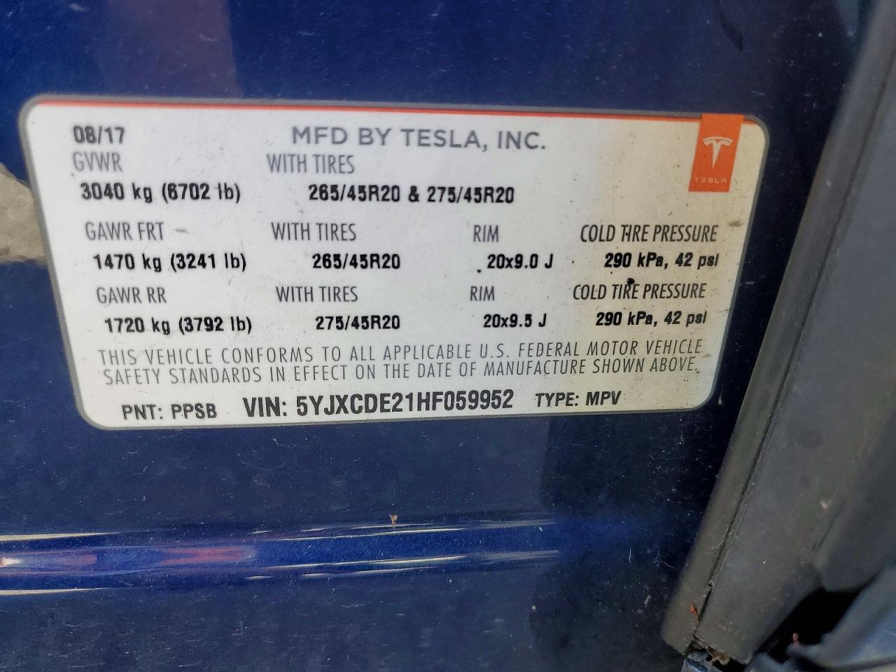 2017 Tesla Model X - zdjęcie 14