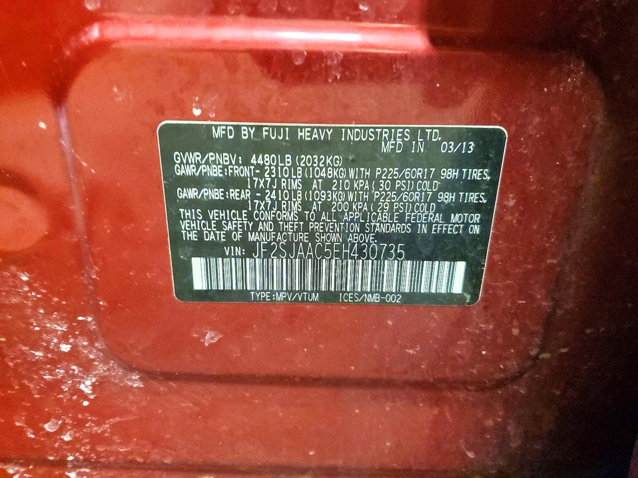 2014 Subaru Forester 2.5I - zdjęcie 13