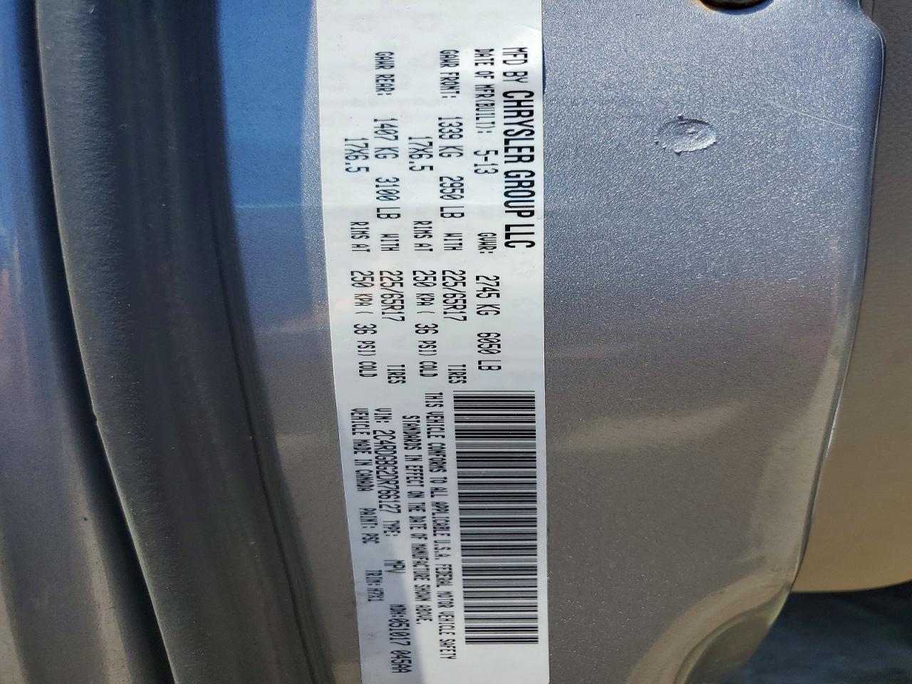 2013 Dodge Grand Caravan Se - zdjęcie 13