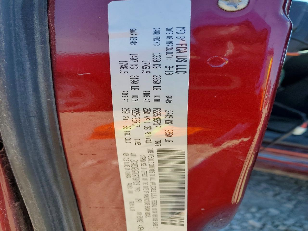 2019 Dodge Grand Caravan Gt - zdjęcie 14