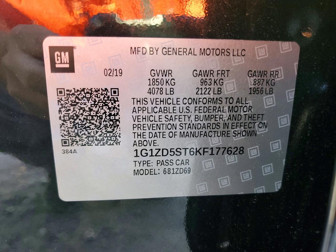 2019 Chevrolet Malibu Lt - zdjęcie 12