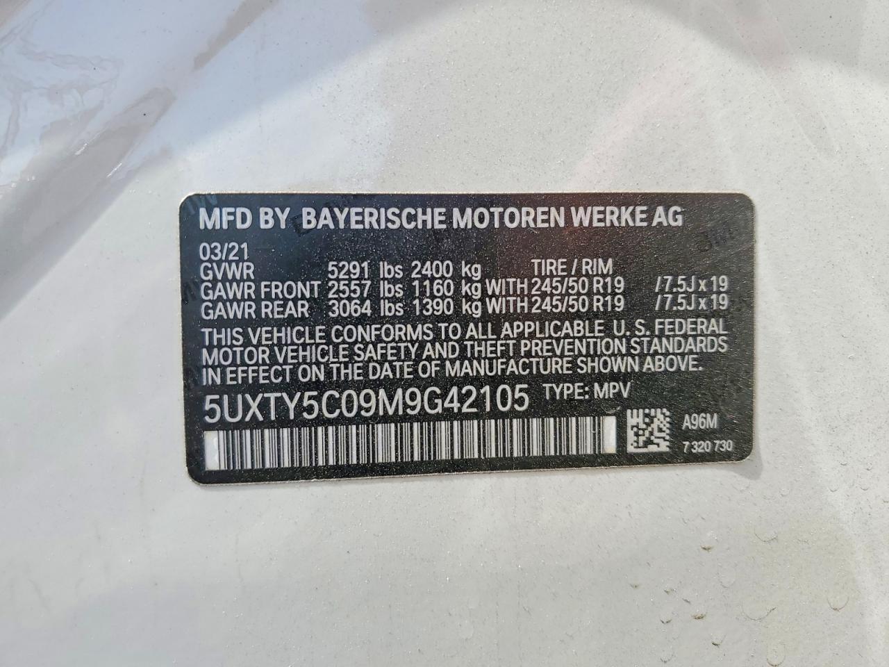 2021 BMW X3 xDrive30I - zdjęcie 13