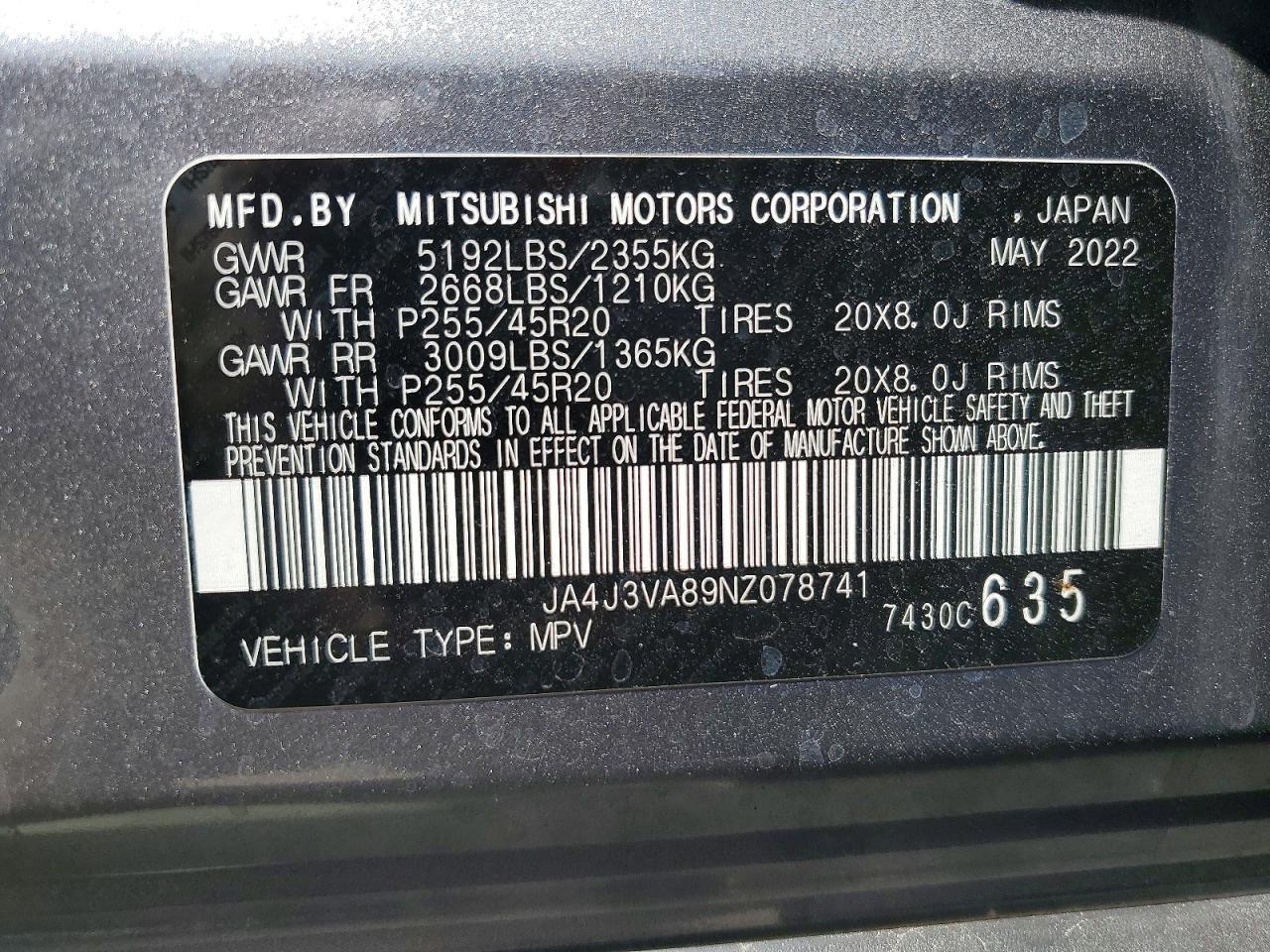 2022 Mitsubishi Outlander Sel - zdjęcie 13