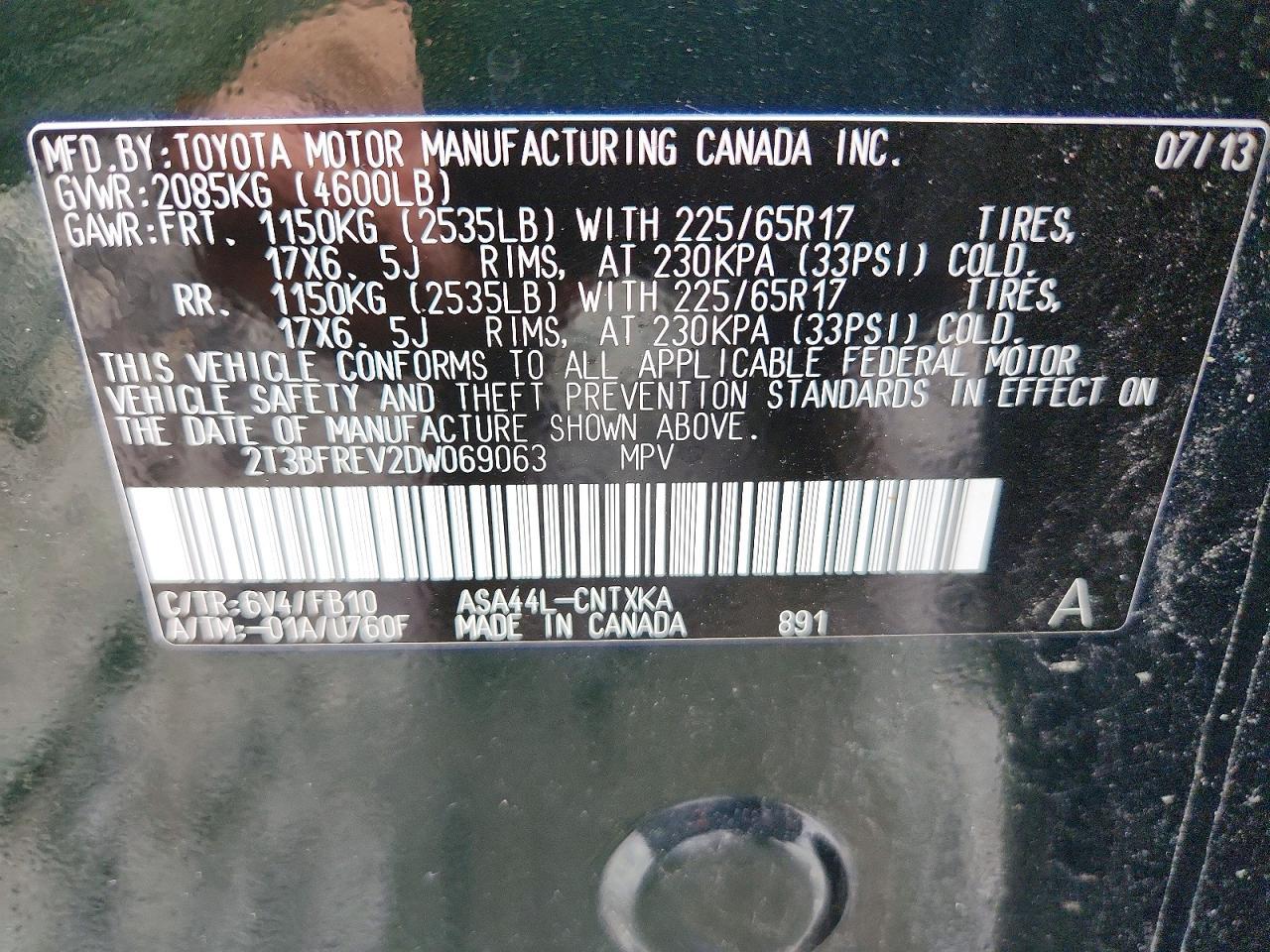 2013 Toyota Rav4 Le - zdjęcie 13