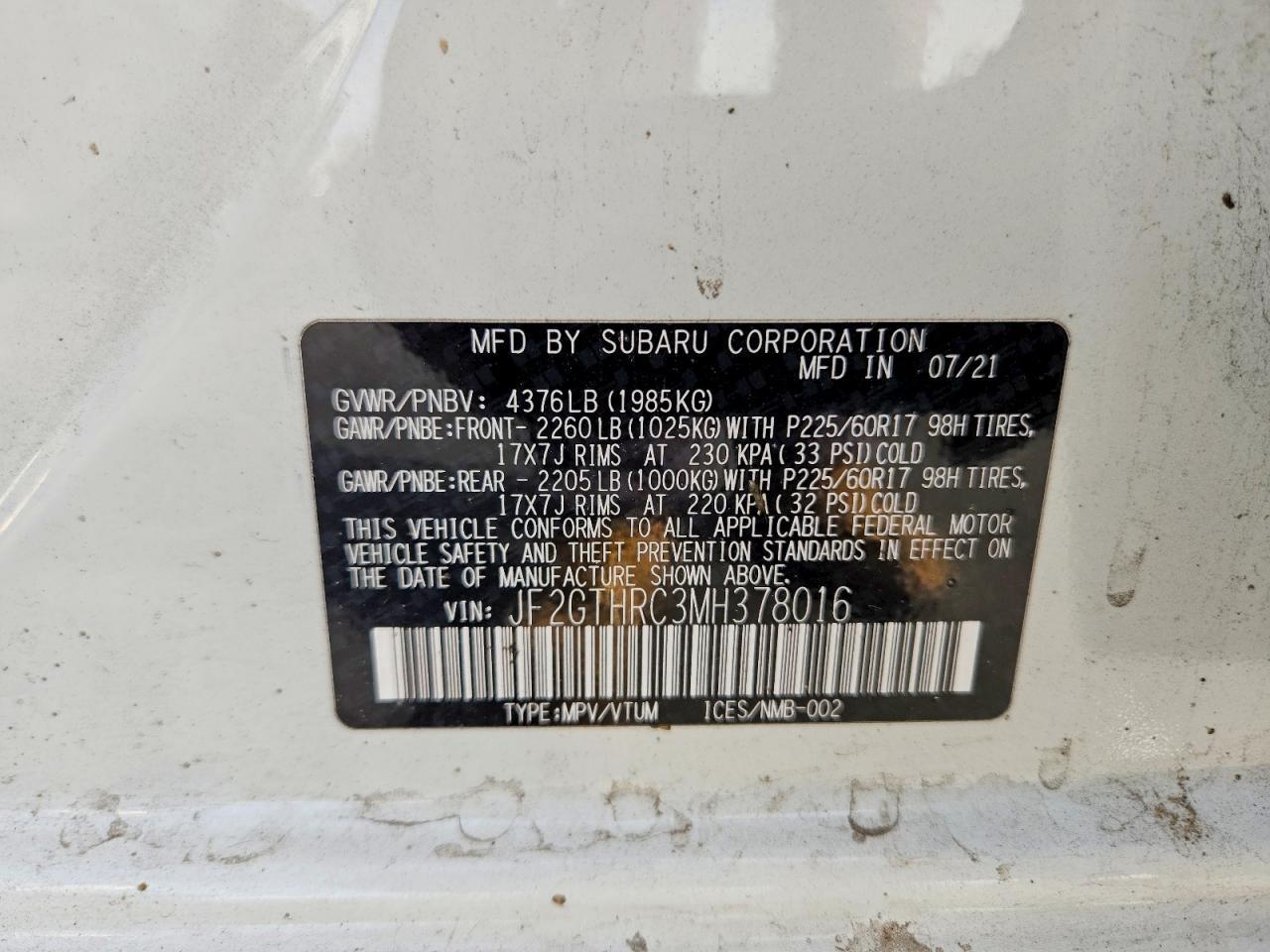 2021 Subaru Crosstrek Sport - zdjęcie 12