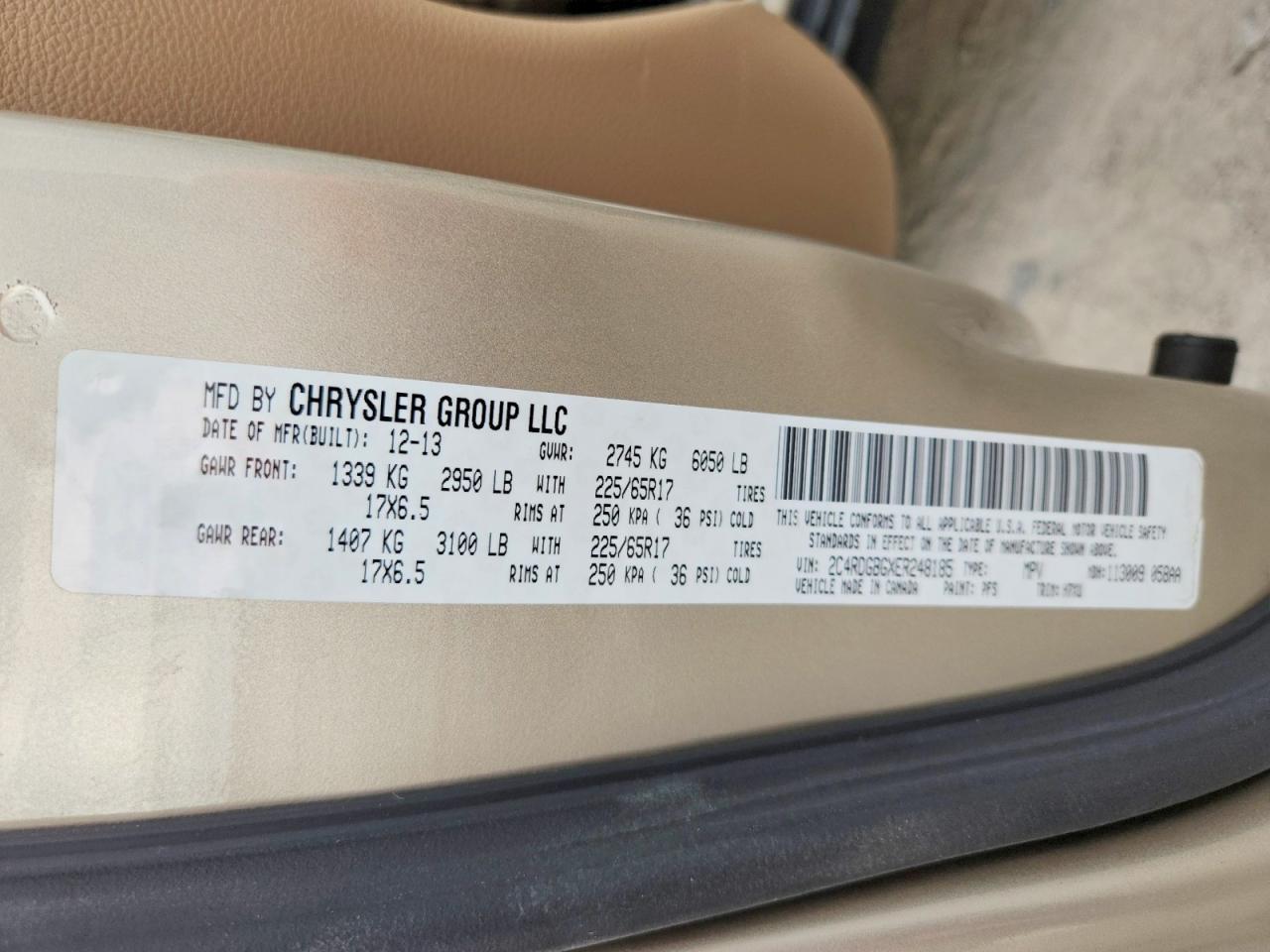2014 Dodge Grand Caravan Se - zdjęcie 13