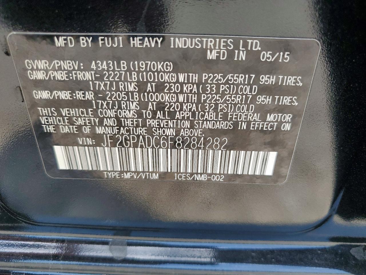 2015 Subaru Xv Crosstrek 2.0 Premium - zdjęcie 13