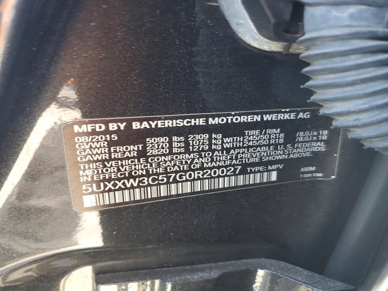 2016 BMW X4 xDrive28I - zdjęcie 13