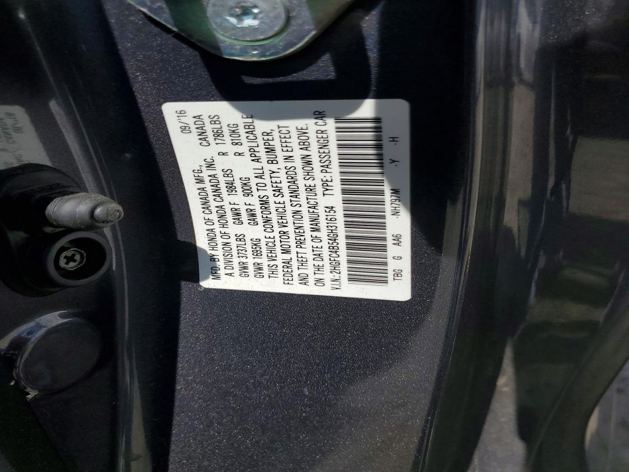 2016 Honda Civic Lx - zdjęcie 12