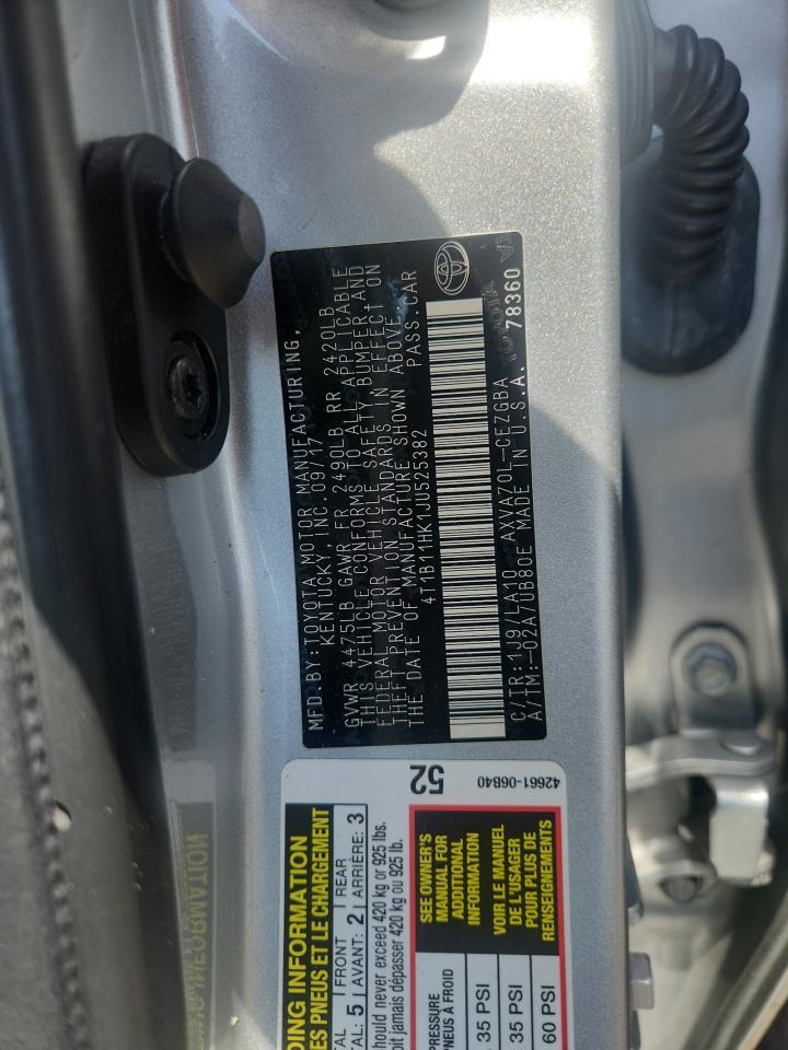 2018 Toyota Camry Xle - zdjęcie 12